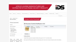 
                            6. ZK Access Control Software v3.5 - Inhep Electronics Holdings (Pty)