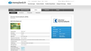 
                            6. ZKB PrePaid Mastercard - moneyland.ch