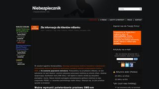 
                            6. Zła informacja dla klientów mBanku -- Niebezpiecznik.pl --