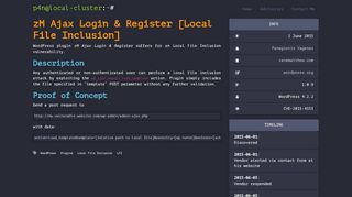 
                            13. zM Ajax Login & Register [Local File Inclusion] - Pan