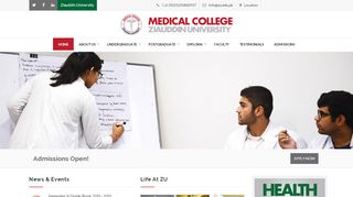 
                            5. ZMC: Ziauddin College of Medicine