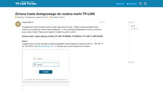 
                            13. Zmiana hasła dostępowego do routera marki TP-LINK - Poradniki i ...