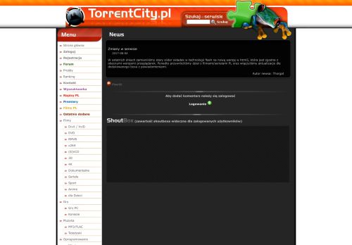 
                            6. Zmiany w serwisie - TorrentCity.pl - torrenty, torrent, najnowsze ...