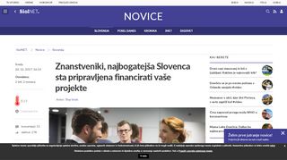 
                            10. Znanstveniki, najbogatejša Slovenca sta pripravljena financirati vaše ...