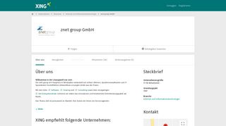 
                            11. znet group GmbH als Arbeitgeber | XING Unternehmen