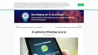 
                            2. Zo gebruik je WhatsApp op je pc | Computer Idee