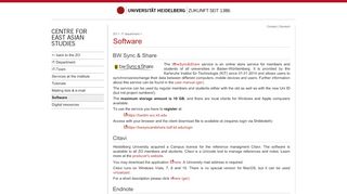 
                            12. ZO - IT Department - Software - zo.uni-heidelberg.de