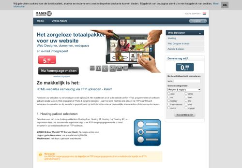 
                            7. Zo makkelijk is het > Web Designer > Homepage maken > MAGIX ...