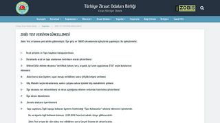 
                            4. zobis test versiyon güncellemesi - Türkiye Ziraat Odaları Birliği