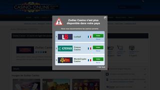 
                            9. Zodiac Casino | Bonus : 80 Chances de gagner pour 1$ | Notre Avis