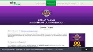 
                            3. Zodiac Casino - Casino Rewards Premier Online Casino Loyalty ...