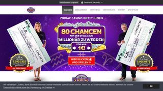 
                            4. Zodiac Casino Mobile | 80 Chancen, zum Sofortmillionär zu werden
