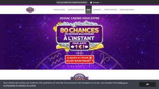
                            2. Zodiac Casino Mobile | Machines à sous en ligne