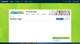 
                            11. Zodiac sign | The Sims Wiki | FANDOM powered by Wikia