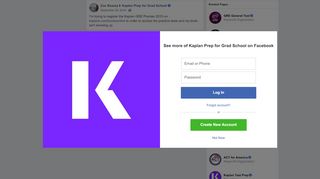 
                            7. Zoe Bezzaz - I'm trying to register the Kaplan GRE Premier... | Facebook