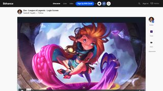 
                            13. Zoe - League of Legends - Login Screen on Behance