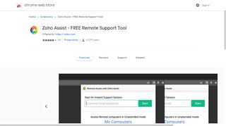
                            5. Zoho Assist - FREE Remote Support Tool - Google Chrome