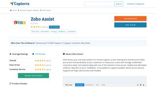 
                            8. Zoho Assist Reviews and Pricing - 2019 - Capterra