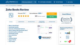 
                            13. Zoho Books Reviews: Overview, Pricing and Features