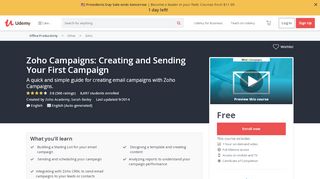 
                            7. Zoho Campaigns: Creating and Sending Your First Campaign | Udemy