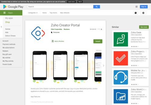 
                            10. Zoho Creator Portal - Apps on Google Play