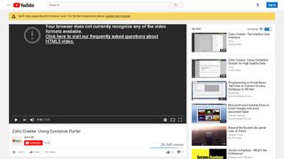 
                            10. Zoho Creator: Using Customer Portal - YouTube