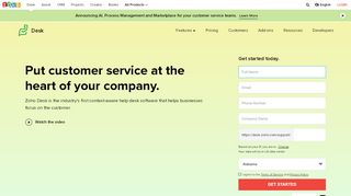 
                            9. Zoho Desk | Customer Service Software for Context-Aware Support