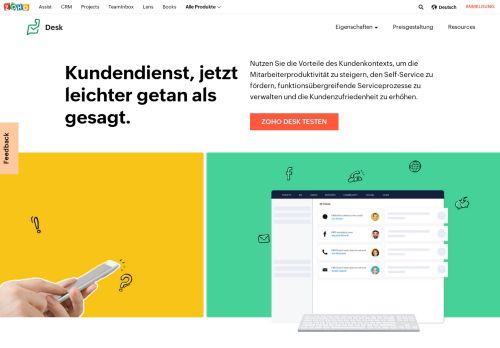 
                            1. Zoho Desk | Kundendienstsoftware für kontextsensitiven Support