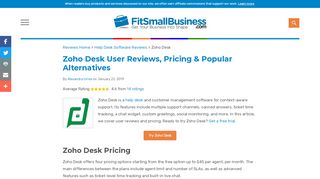 
                            11. Zoho Desk User Reviews, Pricing & Popular Alternatives