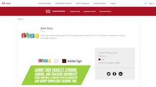 
                            11. Zoho Docs - Adobe Exchange