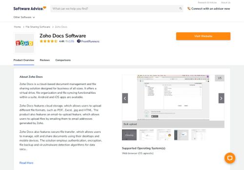 
                            12. Zoho Docs Software - 2019 Reviews, Pricing & Demo