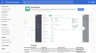 
                            12. Zoho Expense - G Suite Marketplace