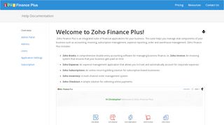
                            4. Zoho Finance Plus | User Guide