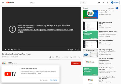 
                            5. Zoho Invoice: Creating Your First Invoice - YouTube