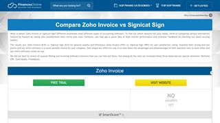 
                            11. Zoho Invoice vs Signicat Sign 2019 Comparison | FinancesOnline