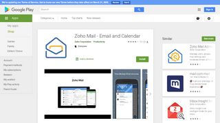 
                            4. Zoho Mail - Email and Calendar - Apps on Google Play