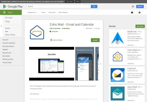 
                            12. Zoho Mail - Email and Calendar - Google Play のアプリ