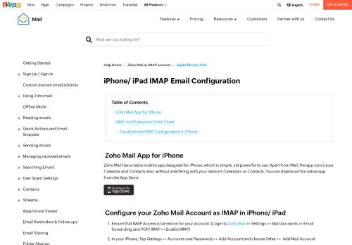 
                            13. Zoho Mail for iOS devices