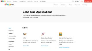 
                            9. Zoho One - 40 Web Apps, Covering All Your Business Needs