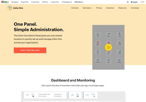 
                            3. Zoho One - One Admin Panel to Manage Your Entire Business