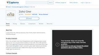 
                            12. Zoho One Reviews and Pricing - 2019 - Capterra