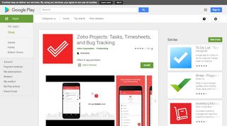 
                            12. Zoho Projects: Tasks, Timesheets, and Bug Tracking - Apps on Google ...
