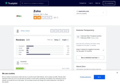 
                            11. Zoho Reviews | Read Customer Service Reviews of www ...