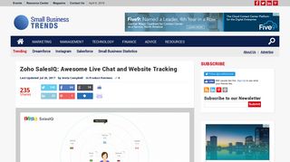 
                            11. Zoho SalesIQ: Awesome Live Chat and Website Tracking - ...