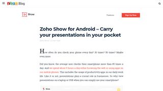 
                            6. Zoho Show for Android - Carry your presentations in your pocket ...