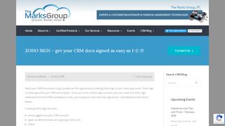 
                            11. ZOHO SIGN - get your CRM docs signed as easy as 1-2-3! | The Marks ...