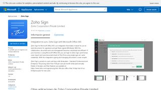 
                            7. Zoho Sign - Microsoft AppSource