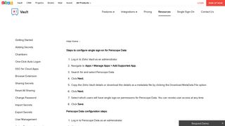 
                            10. Zoho Vault - Periscope Data SSO
