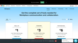 
                            4. Zoho Workplace | Pricing - Get started for free!