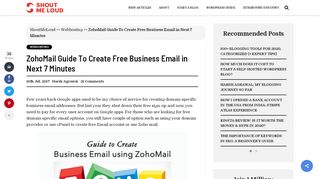 
                            11. ZohoMail Guide To Create Free Business Email in Next 7 Minutes